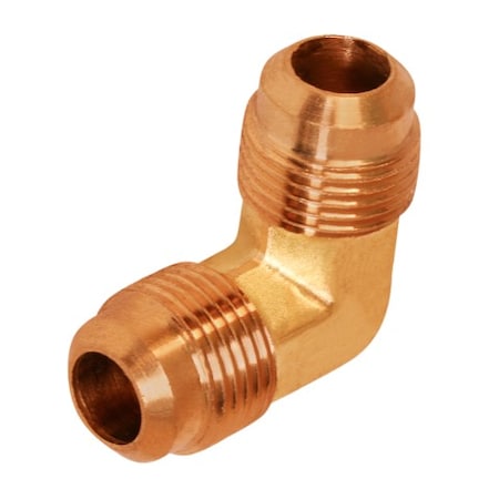 Everflow 3/8 Flare 90 Degree Elbow Pipe Fitting, Brass F55-38
